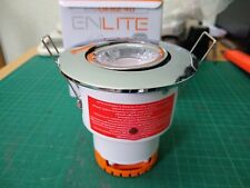 Enlite LED Adjustable Downlight 8w Chrome Bezel Fire Rated for sale  Shipping to South Africa