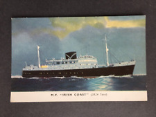 Postcard irish coast...ship for sale  UK