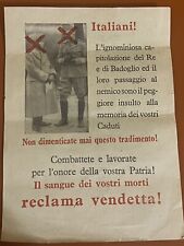Volantino propaganda fascista usato  Fabriano