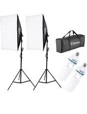Kshioe 135W Photography Lighting Kit with 2 Softbox Light and Carry Bag for sale  Shipping to South Africa