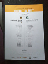 Cambridge united plymouth for sale  SPALDING