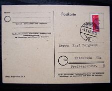 Postkarte halbierter sächsisc gebraucht kaufen  Bubenheim, Essenheim, Zornheim