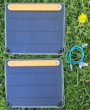 Lote de 2 BioLite 9" Painel Solar Dobrável com USB Desligado Caminhadas Acampamento  comprar usado  Enviando para Brazil