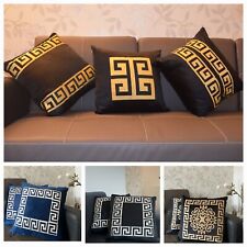 1xVersace Inspired Luxury Velvet Printed Cushion Cover for Sofa Bed Square 16X16 for sale  Shipping to South Africa