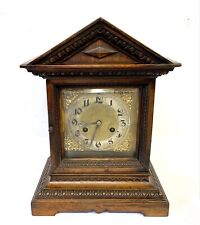 Antique Carved Walnut German Junghans Mantel Clock / Bracket Clock, used for sale  Shipping to South Africa