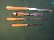LOT OF FORU ANTIQUE CHISELS. - PEXTO, BUCK, 2 UNSIGNED for sale  Shipping to South Africa