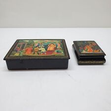 antique russian lacquer boxes for sale  Seattle