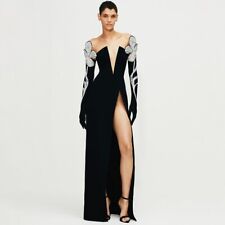 Vestido longo sexy com ataduras de miçangas feminino Bodycon manga longa roupas clube comprar usado  Enviando para Brazil