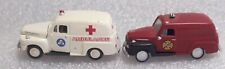 HO Scale - 2 Panel Trucks - Ambulance and Fire for sale  Shipping to Canada