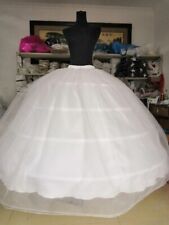  4 Hoops Big White Petticoat  Fluffy Crinoline Slip Underskirt For Wedding Dress for sale  Shipping to South Africa