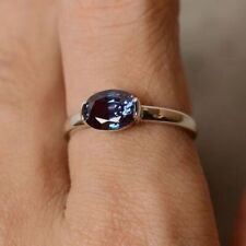 Anillo de plata esterlina 925 de topacio azul joyería del Día de la Madre SE-870 segunda mano  Embacar hacia Argentina