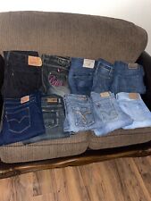 Lote premium raro tamanho misto/marca de 10 jeans azuis masculino feminino "revendedores adolescentes" comprar usado  Enviando para Brazil
