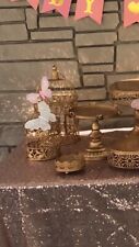 Gold cake stand for sale  Flushing