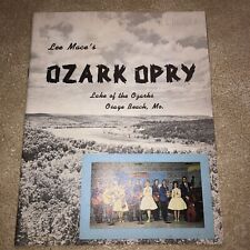 Usado, Programa Ozark Opry de finales de la década de 1950 - Lee Mace - autografiado en contraportada segunda mano  Embacar hacia Argentina