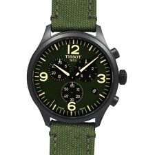 Nuevo reloj para hombre Tissot Chrono XL cuarzo verde correa de tela t116.617.37.097.00 segunda mano  Embacar hacia Argentina