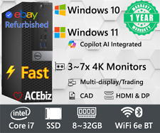 Computador desktop Dell PC i7 SSD 1Y garantia HDMI WiFi 6e Windows 11 pro 7040SFF, usado comprar usado  Enviando para Brazil