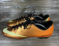 Usado, Chuteiras de futebol masculinas Nike Mercurial Victory IV FG 13 laranja volts ouro 555613-778 comprar usado  Enviando para Brazil