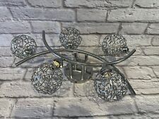 Ceiling Light 5 Sphere Metal Light Fitting. Lounge. Bedroom. Lamp for sale  Shipping to South Africa