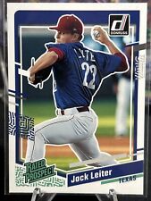 Used, 2023 Donruss #51 Jack Leiter Rated Prospect Texas Rangers for sale  Shipping to South Africa