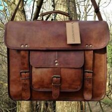 Usado, Men's Leather Bag Business Messenger Laptop Shoulder Briefcase Handbag Brown comprar usado  Enviando para Brazil