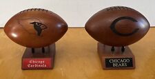 Trofeos de exhibición de fútbol americano grabado en madera de los Chicago Bears & Chicago Cardinals de la NFL segunda mano  Embacar hacia Argentina