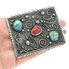 navajo turquoise belt buckle for sale  New York
