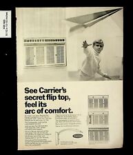 Carrier's 1969 aire acondicionado abatible ventana estampado vintage anuncio 14612, usado segunda mano  Embacar hacia Argentina