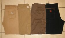 Lot of 4 Pants CARHARTT NOBO RIGGS Canvas Double Front RipStop Mens Work 36 x 32 for sale  Edinburg