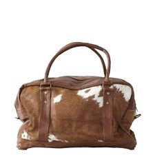 Used, Unisex Nguni Cowhide Leather Duffle Bag | Weekender Bag | African Travel Duffle for sale  Shipping to South Africa