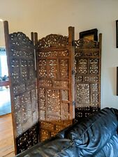 Wooden folding screen for sale  GRAYS