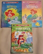 LOTE de libros para colorear The Little Mermaid Big Color 1989 Golden Walt Disney segunda mano  Embacar hacia Argentina