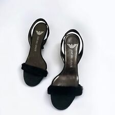 Emporio Armani Sandal Slingback Suede Pumps Size 39 EU / 8.5 US for sale  Shipping to South Africa