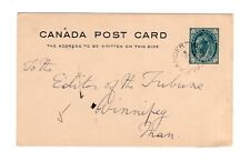 Canadá MB Manitoba - Alexander 1899 anel dividido cancelamento - papelaria cartão postal - comprar usado  Enviando para Brazil