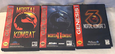 Mortal Kombat 1 2 3 I II III Sega Genesis Game Bundle Lote Trilogia Tudo Completo!!, usado comprar usado  Enviando para Brazil