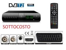 Decoder DVB-T2 HD 1080p SINTONIZZAZIONE AUTOMATICA Digitale terrestre HDMI SCART, usato usato  Catania
