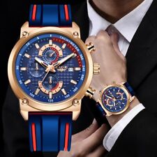 Usado, Relógios masculinos marca superior mostrador de luxo moda masculina silicone quartzo impermeável comprar usado  Enviando para Brazil