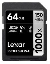 Lexar Professional 1000x 64 GB/SD3/XC II, lectura de hasta 150 MB/s segunda mano  Embacar hacia Argentina