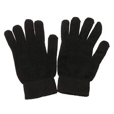 Nuevos guantes de invierno unisex negros lisos para hombre dama segunda mano  Embacar hacia Argentina