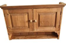 Vintage Pine Wall Display Unit Cupboard Farmhouse Style Height 66cm Width 89cm for sale  Shipping to South Africa