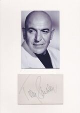 Telly savalas autograph for sale  DUNOON