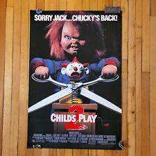 Usado, Pôster original do filme Child's Play 2 (1990) 1SH - 27x40" - P/S - Enrolado - Chucky comprar usado  Enviando para Brazil