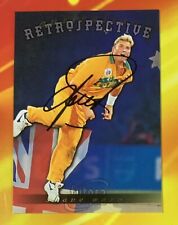 1996 Futera World Cup Cricket Retrospective AR10 Shane Warne assinado à mão. comprar usado  Enviando para Brazil