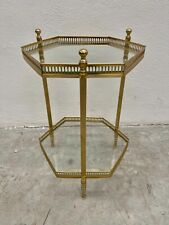 Vintage Brass Glass Table for sale  Shipping to South Africa