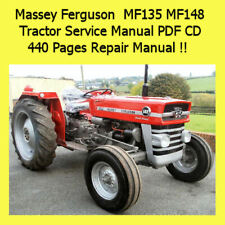 Massey Ferguson 135 148 Tractor Service Manual, + Continental Diesel 4 Cyl. CD , used for sale  Shipping to Ireland