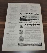 1954 Johnson Motor Line Wisconsin International Mold-Blok Truck Ad na sprzedaż  PL