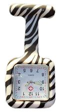 Krankenschwestern farbig gemustert Silicon Rubber Fob Uhren - quadratische Zebra na sprzedaż  PL