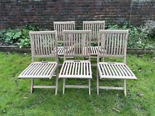 Teak garden chairs for sale  NORWICH