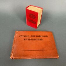 Libro de frases ruso inglés vintage de la era soviética '57 + diccionario de bolsillo '76 URSS segunda mano  Embacar hacia Argentina