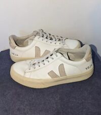 Zapatillas Veja Campo Mujer Talla 7 Blanco Cuero Sin Cromo Logo Parte Superior Baja segunda mano  Embacar hacia Argentina