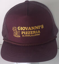 Usado, Chapéu Giovanni's Pizzaria marrom Snap Back El Paso Illinois NOVO  comprar usado  Enviando para Brazil
